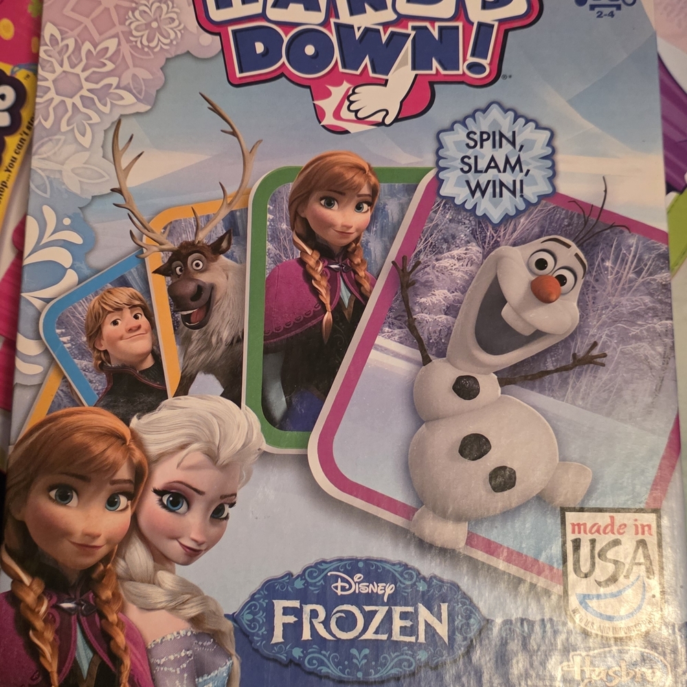Disney Frozen Hands Down Game with Blue and Purple